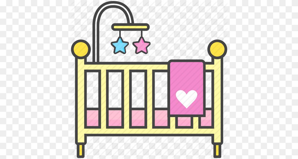 Baby Bassinet Bed Crib Newborn Toddler Icon, Furniture, Infant Bed, Scoreboard Free Png Download