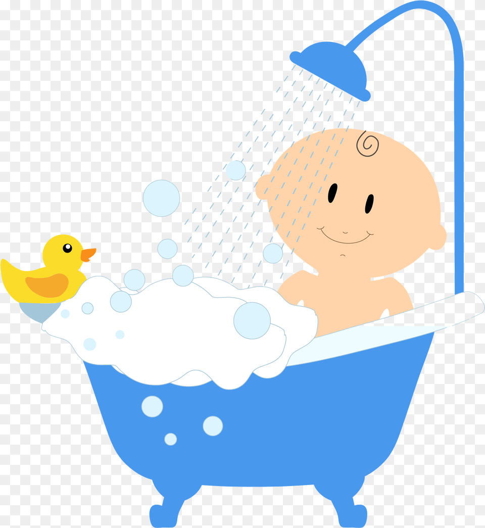 Baby Bath Transparent Image, Bathing, Bathtub, Person, Tub Free Png Download