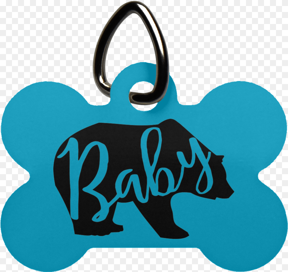 Baby Bear Dog Bone Pet Tag Pets, Accessories, Bag, Handbag, Purse Png Image