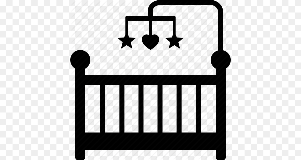 Baby Bed Cot Cradle Crib Infant Toddler Icon, Furniture, Infant Bed Free Transparent Png