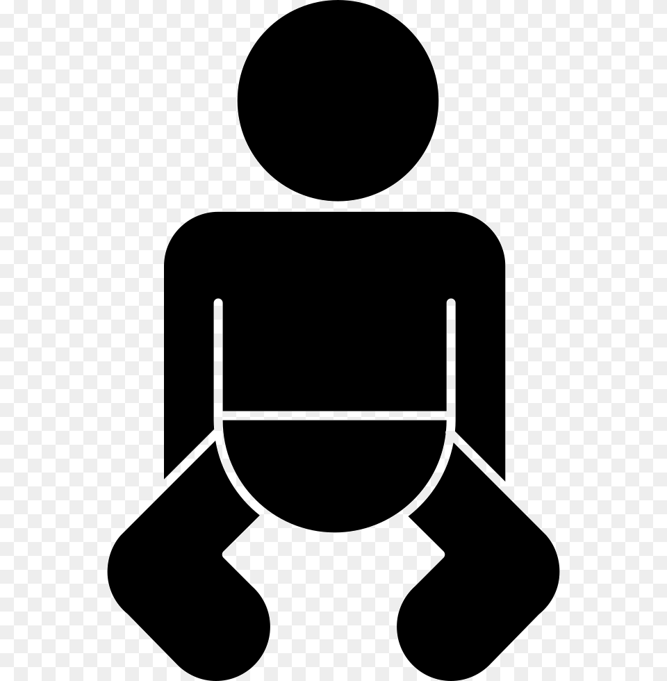 Baby Black Body Bebes En Negro, Stencil, Silhouette, Person, Sitting Free Png