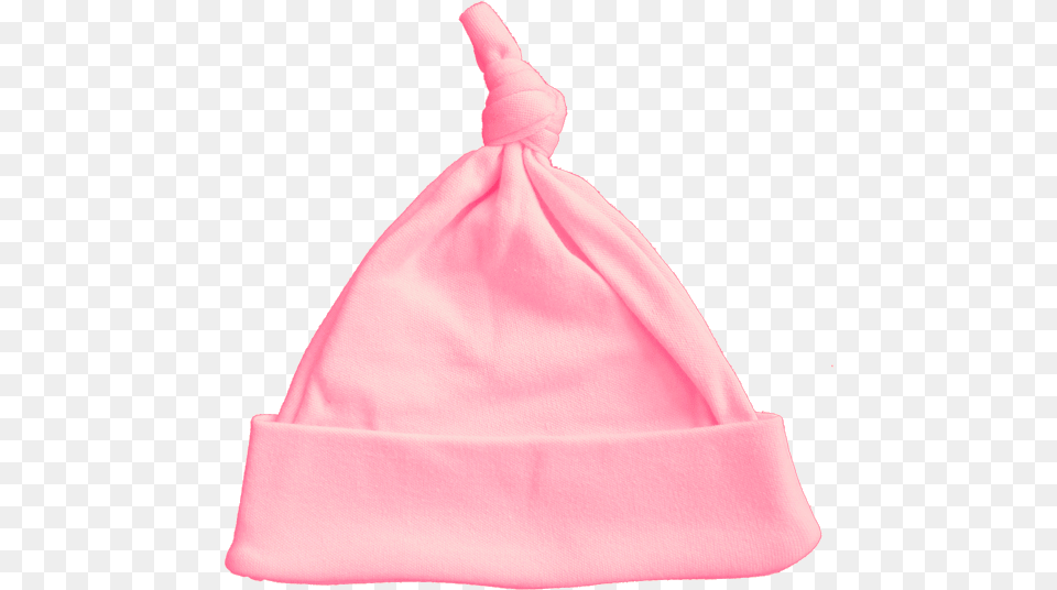 Baby Blanks 100 Cotton Pink Baby Knot Hats Baby Bonnet Transparent, Clothing, Fleece, Hat, Cap Free Png Download