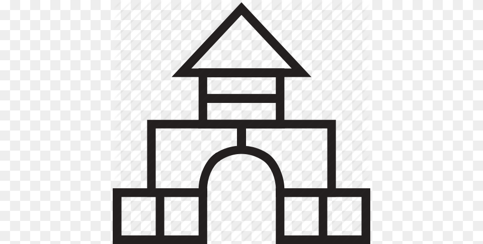 Baby Blocks Building Children Toddler Toy Icon, Arch, Architecture, Gate, Triangle Free Png Download