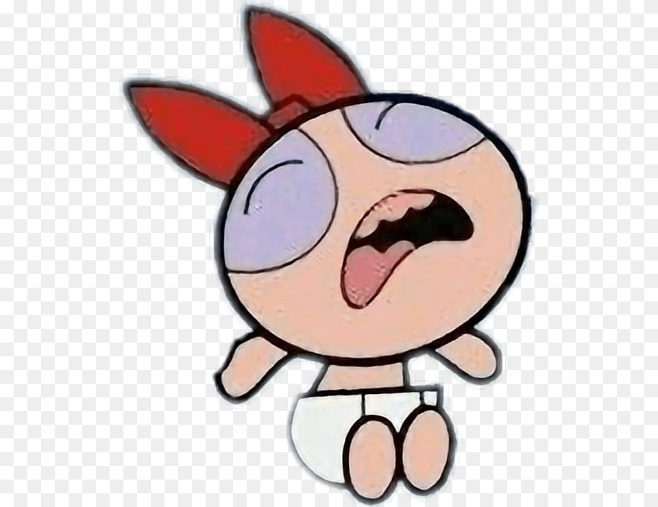 Baby Blossom Powerpuff Girl, Person, Cartoon, Face, Head Png Image