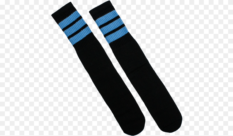 Baby Blue And Black Socks, Accessories, Strap, Clothing, Hosiery Png