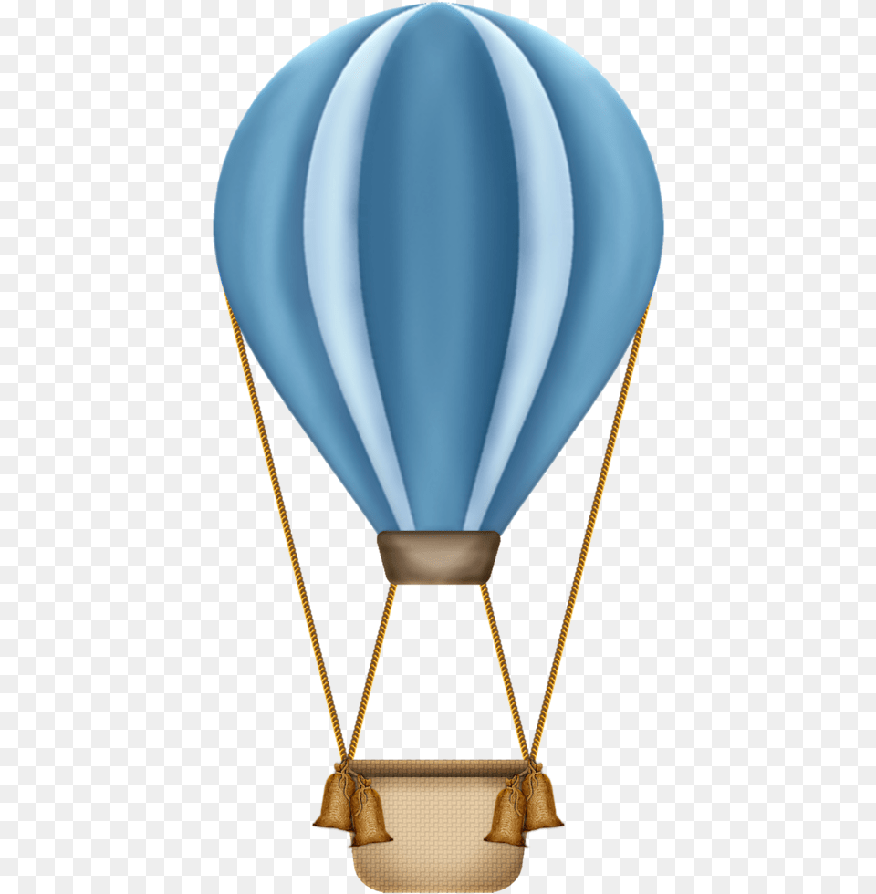 Baby Blue Hot Air Balloon, Aircraft, Hot Air Balloon, Transportation, Vehicle Free Png