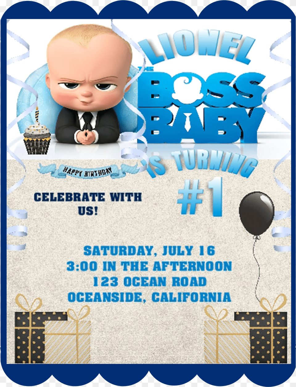 Baby Boss Birthday Theme Free Png