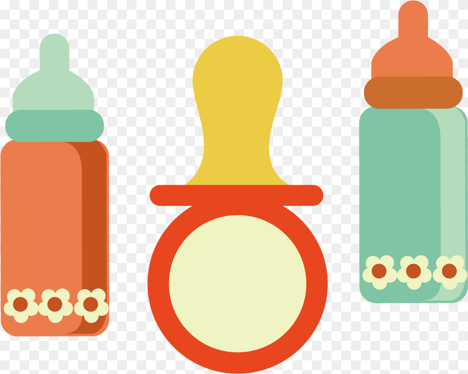 Baby Bottle Child Pacifier Infant Dot Bayi Vektor Free Png