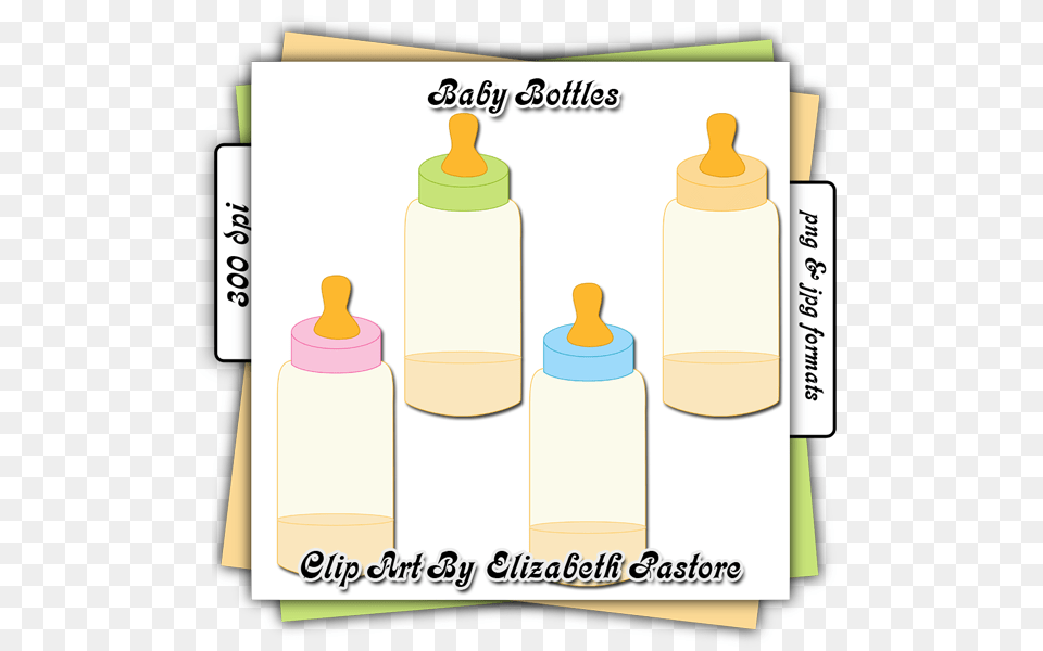 Baby Bottle Clip Art Collection Consist Of Baby Bottles In Pink, Smoke Pipe, Text Png