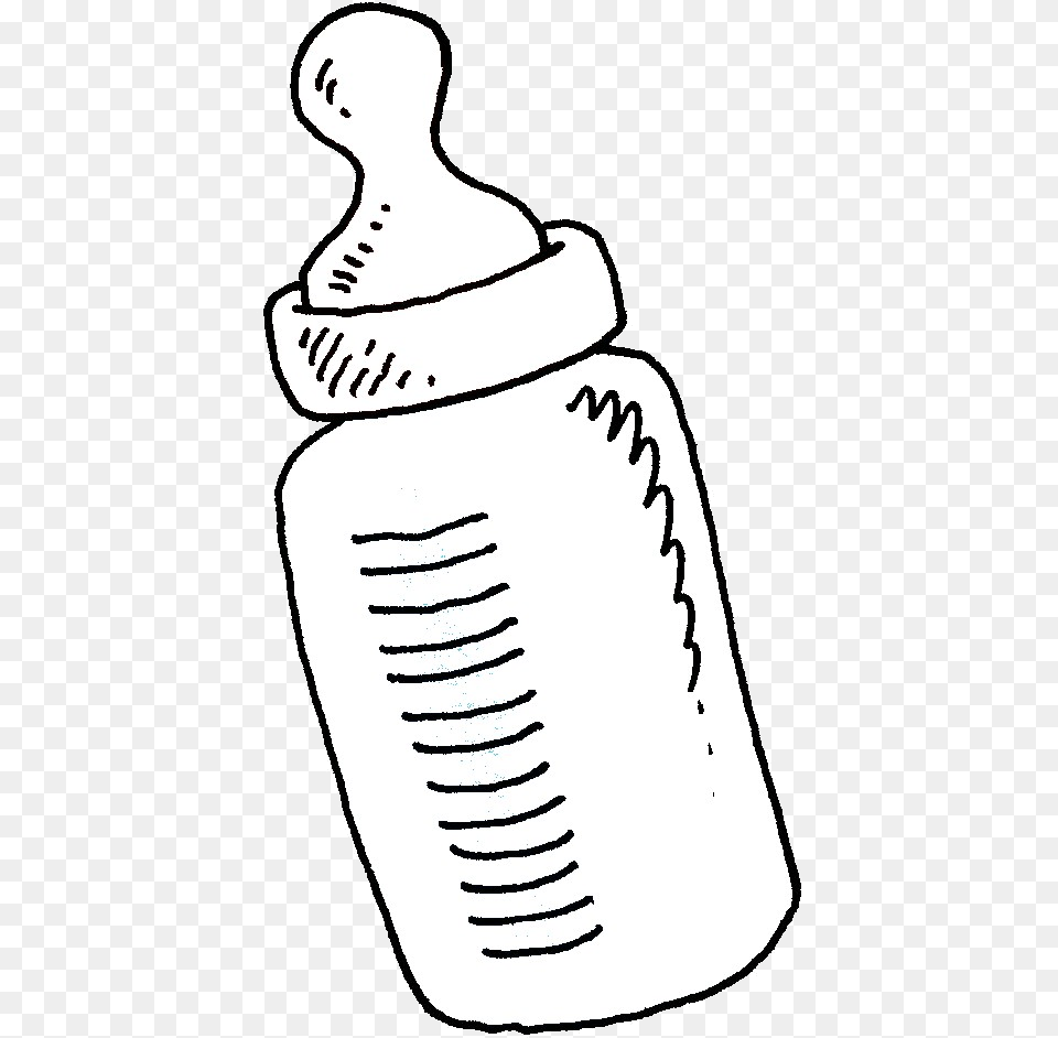 Baby Bottle Clipart Black And White Graphics For Feeding Clip Art Black And White Feeding Bottle, Person, Tin, Can, Spray Can Free Png Download