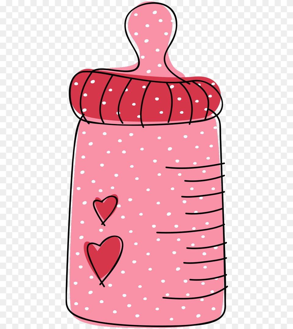 Baby Bottle Clipart Pink Baby Bottle Clipart, Jar, Pottery, Bag, Shaker Free Transparent Png