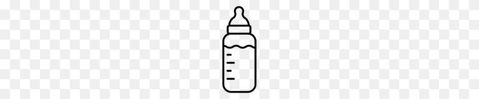 Baby Bottle Icons Noun Project, Gray Free Png Download