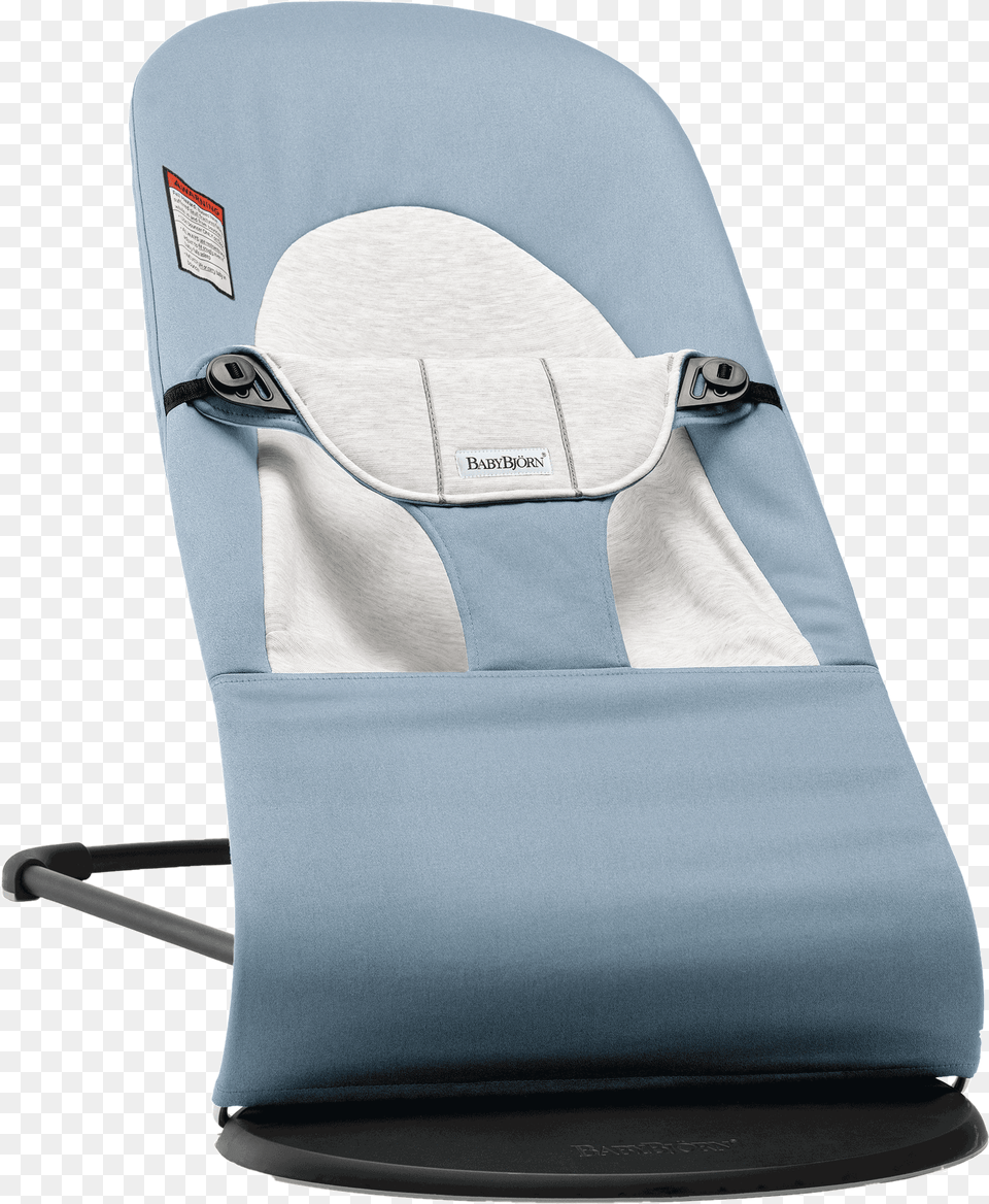 Baby Bouncer Balance Soft In Bluegray Cotton Jersey, Cushion, Furniture, Home Decor, Chair Png Image