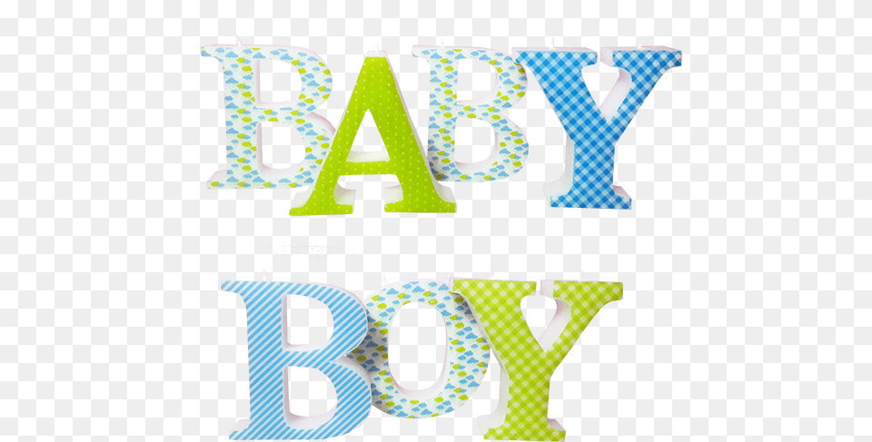 Baby Boy 3d Letters Candle Model Baby Shower Letters, Text, Number, Symbol Free Png