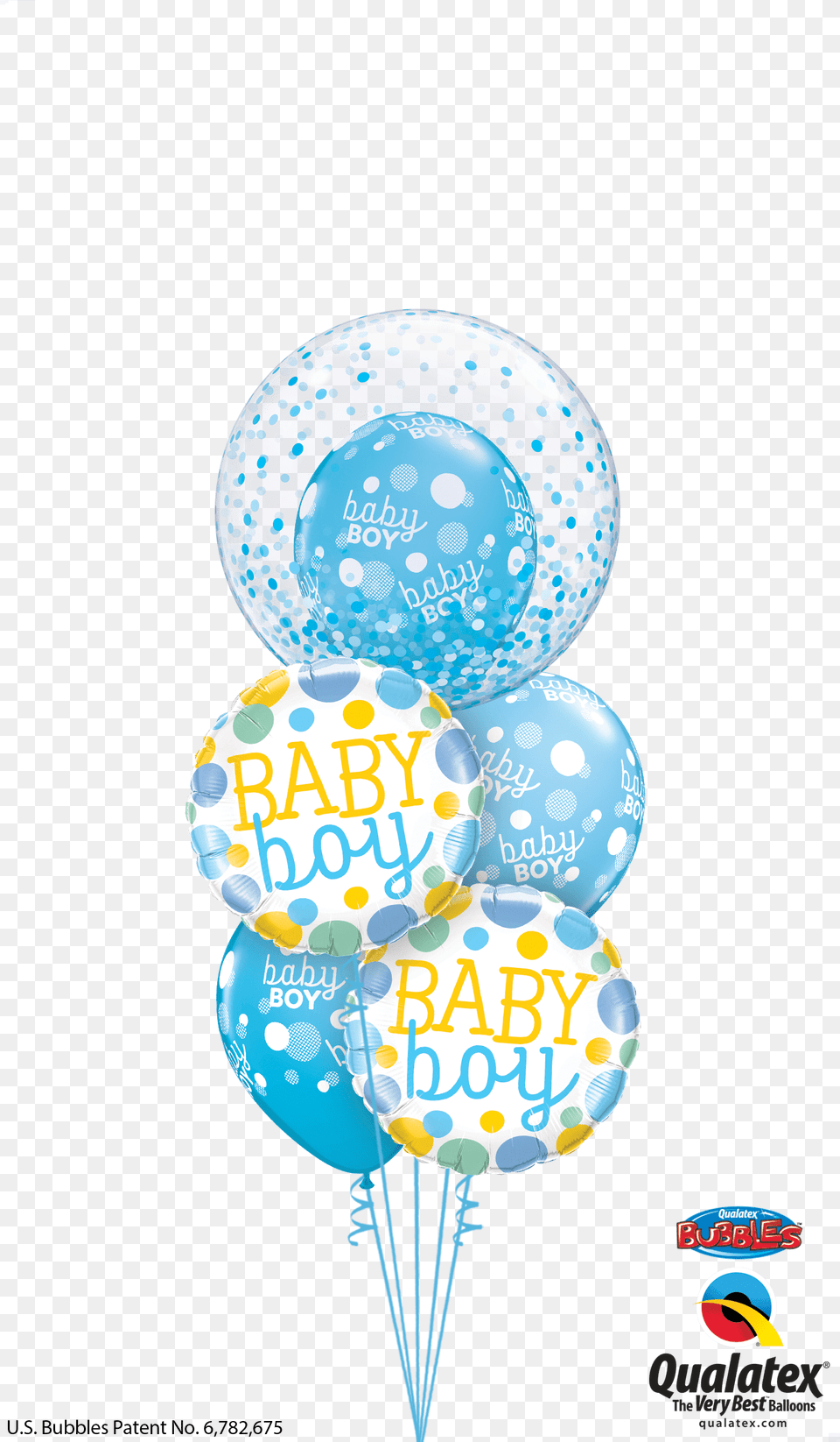 Baby Boy Blue Confetti Dots Transparent Baby Boy Balloons, Balloon, Advertisement Png Image