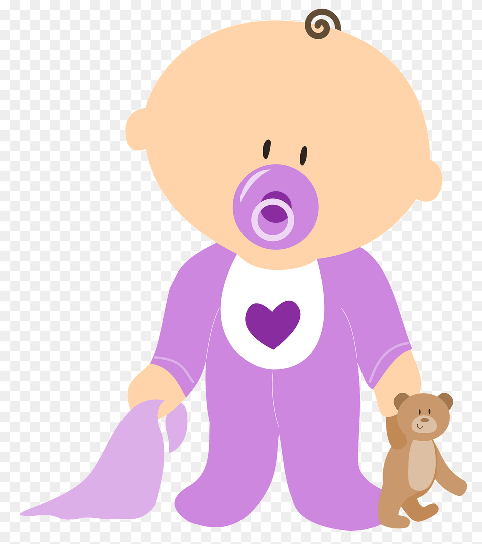 Baby Boy Clipart, Purple, Animal, Bear, Mammal Png Image