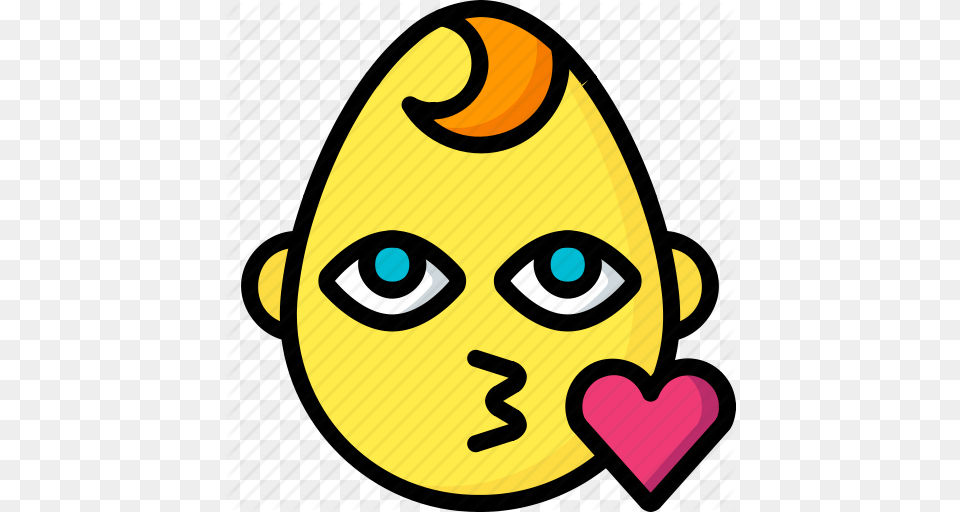 Baby Boy Emojis Emotion Face Kiss Smiley Icon, Food, Disk, Egg Png