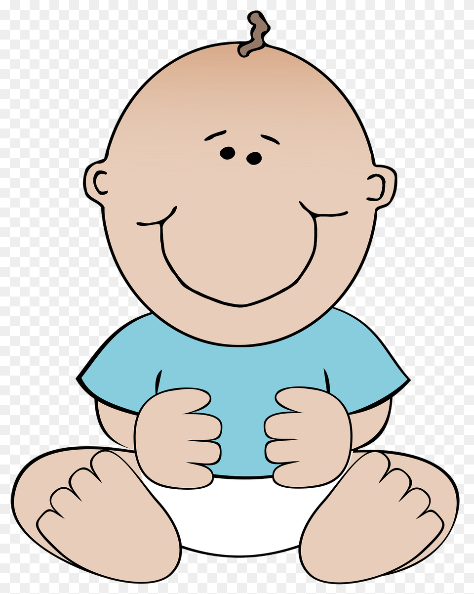 Baby Boy Sitting Clipart, Person, Face, Head Free Png