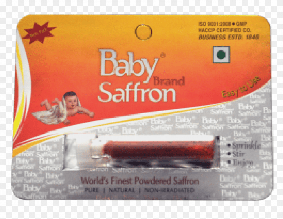 Baby Brand Saffron Powder 1 Gm Baby Brand Saffron Powder, Person, Text, Dynamite, Weapon Png Image