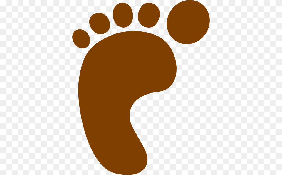 Baby Brown Foot Prints Clipart, Footprint Free Png