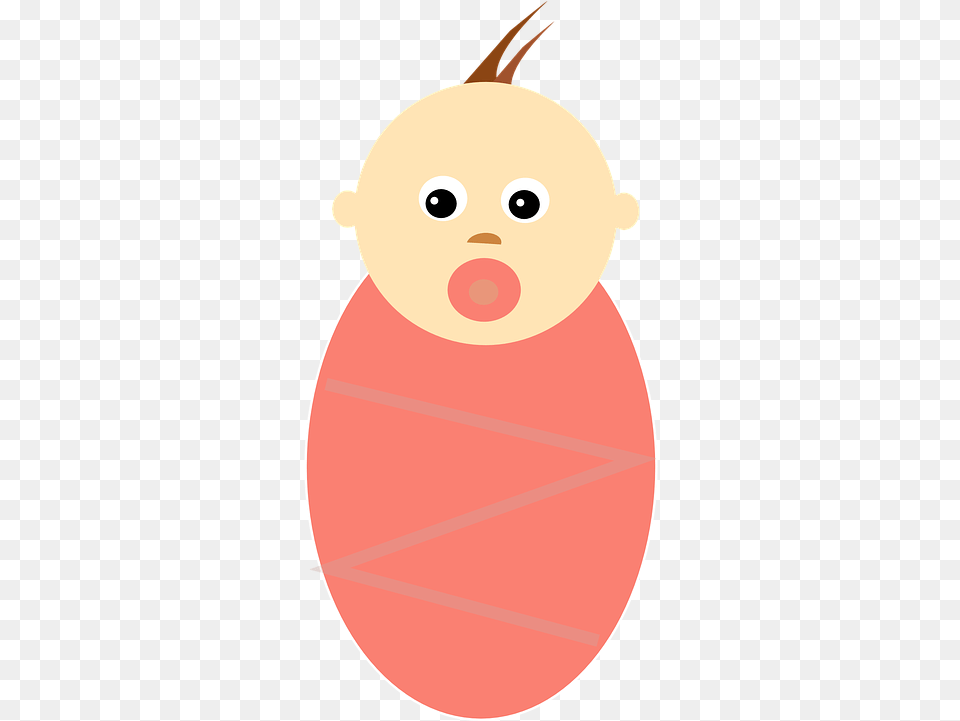 Baby Brown Girl Vector Graphic On Pixabay New Born Animated, Nature, Outdoors, Snow, Snowman Free Png Download