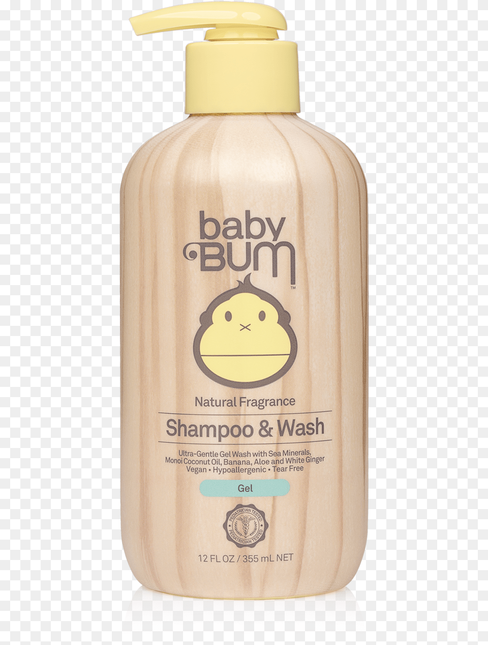 Baby Bum Shampoo And Wash, Bottle, Lotion, Animal, Bird Png Image