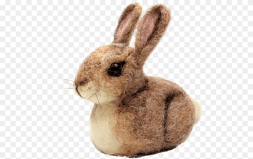 Baby Bunny Needle Felting Kit Spring Fair 2020 The Uku0027s Large Needle Felt Bunny, Animal, Mammal, Rabbit, Hare Png Image