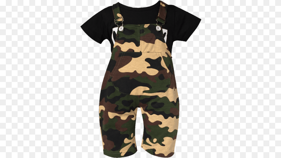 Baby Camo Overalls Set Day Dress, Military, Military Uniform, Camouflage, Clothing Png Image