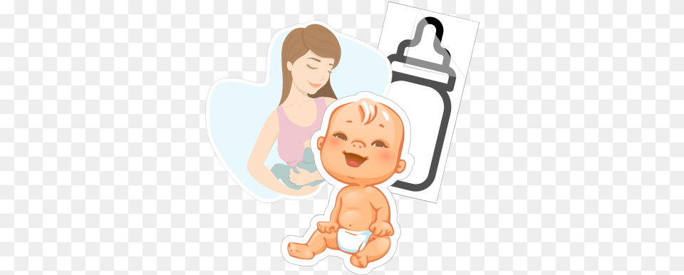 Baby Car Stickers And Decals Infant, Person, Face, Head, Bottle Png Image