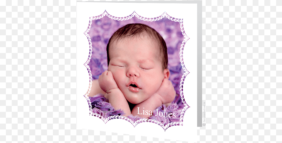 Baby Card Lace Frame Lace, Face, Head, Newborn, Person Free Png