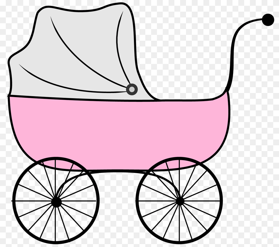 Baby Carriage Clip Art Cliparts Co Vintage Buggy Stroller, Furniture, Bed, Machine, Wheel Free Transparent Png