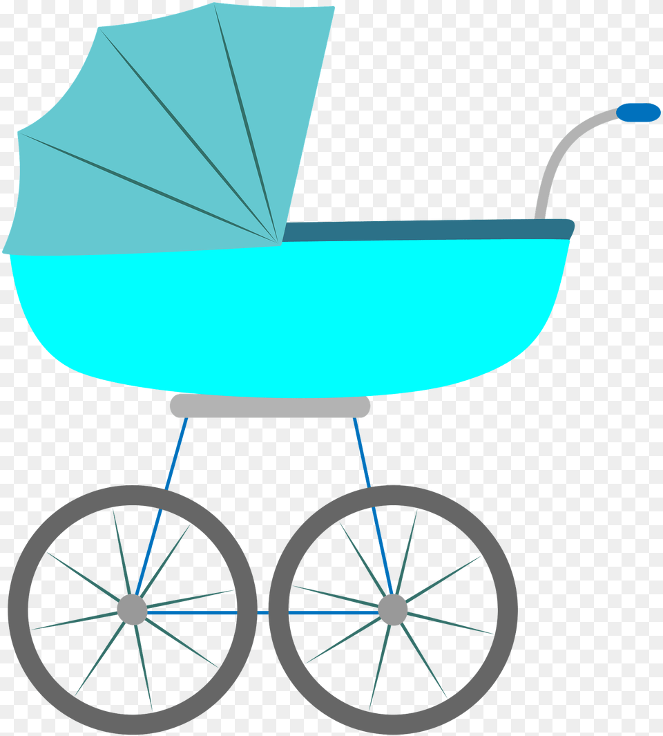 Baby Carriage Clipart, Machine, Wheel, Spoke, Bicycle Free Png Download