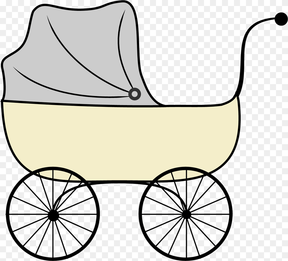 Baby Carriage Free Clipart Baby Stroller, Clothing, Furniture, Hat, Bed Png Image