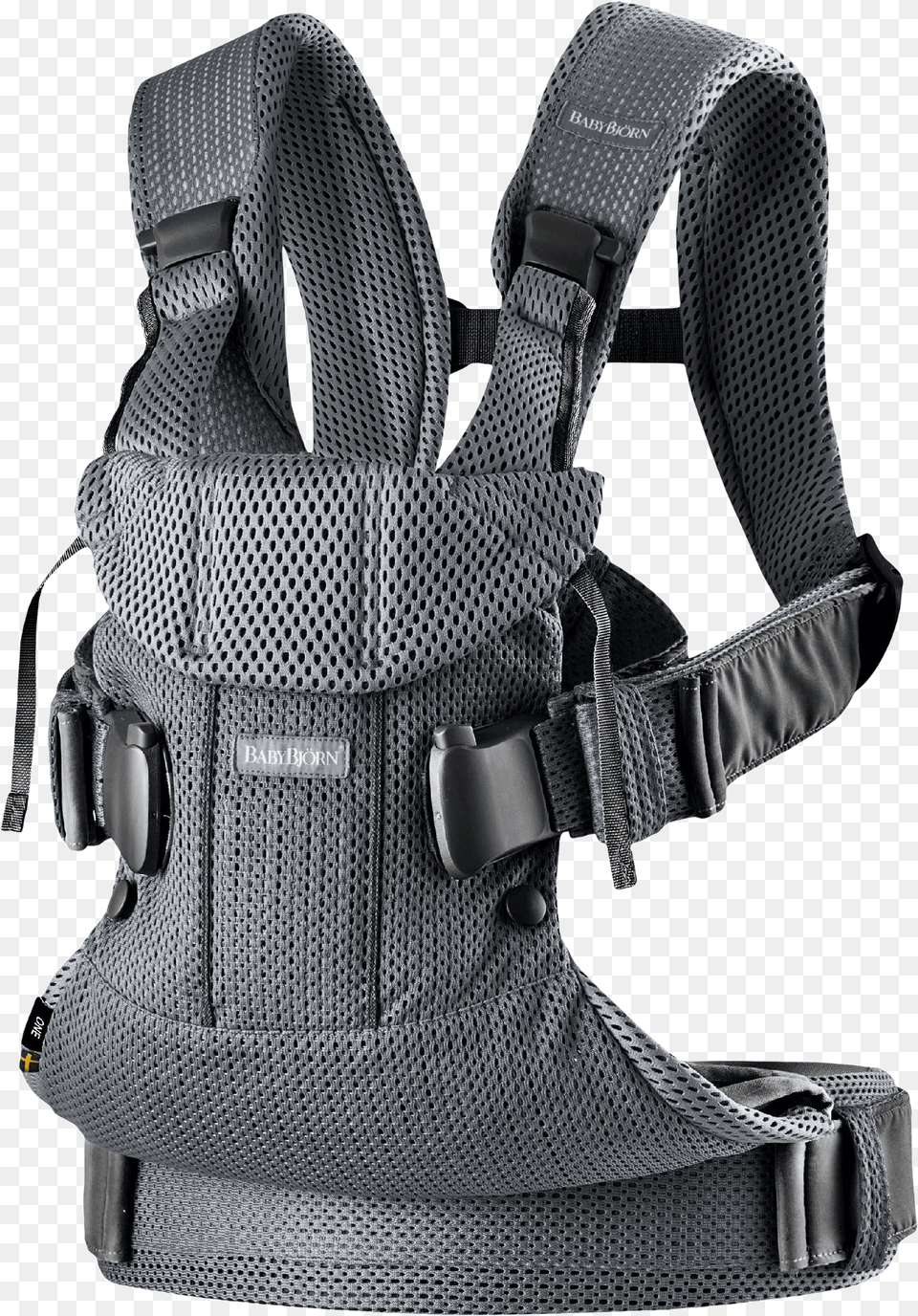 Baby Carrier One Air In Anthracite Mesh An Ergonomic Baby Bjorn One Air Anthracite, Harness, Clothing, Lifejacket, Vest Png