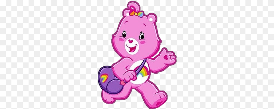 Baby Cheer Care Bear Cartoon, Toy, Purple, Nature, Outdoors Png Image