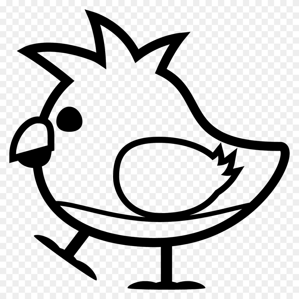 Baby Chick Emoji Clipart, Stencil, Animal, Mammal, Pig Free Png Download