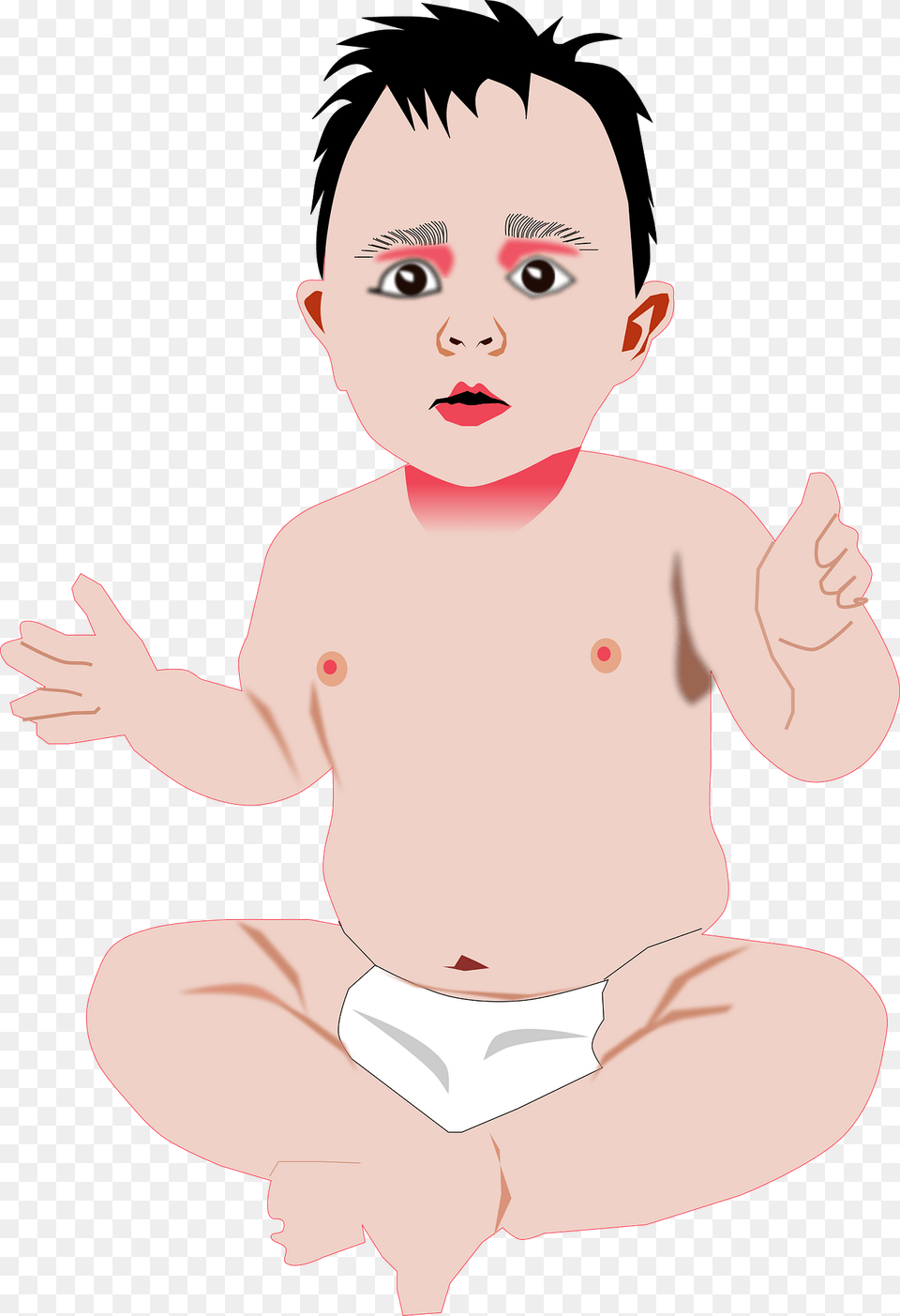 Baby Clipart, Person, Face, Head, Photography Free Png Download