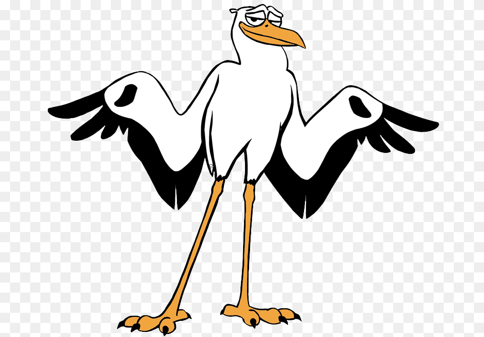 Baby Clipart Stork Baby Clip Art, Animal, Bird, Waterfowl, Crane Bird Free Png