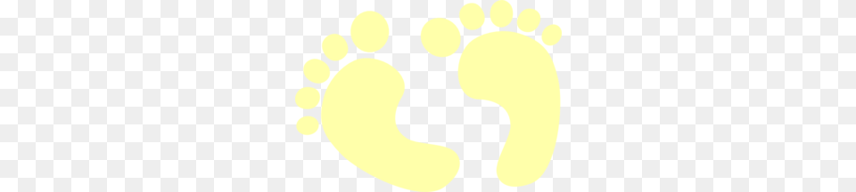 Baby Clipart Yellow, Footprint, Person Png Image