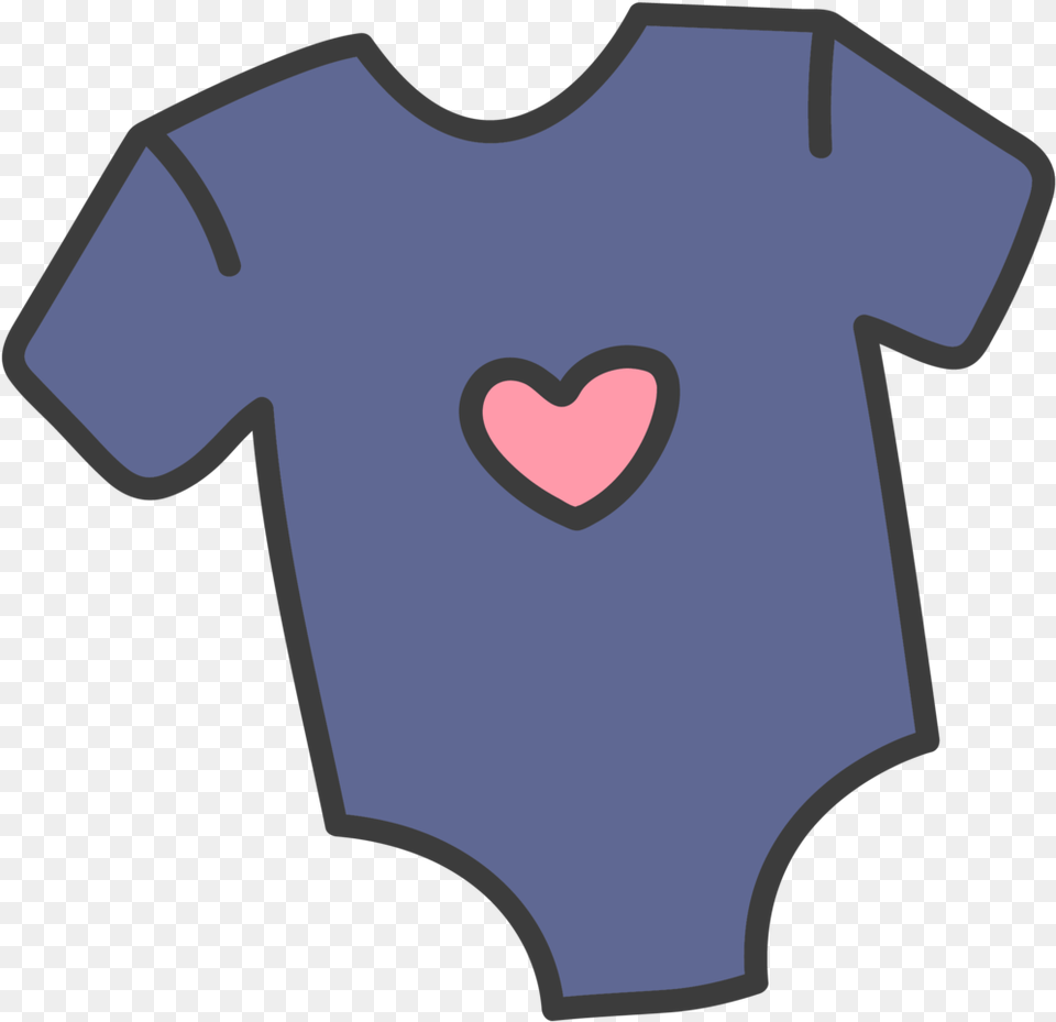 Baby Clothes Cartoon Download Baby Clothes Clipart, Clothing, T-shirt, Heart Png Image