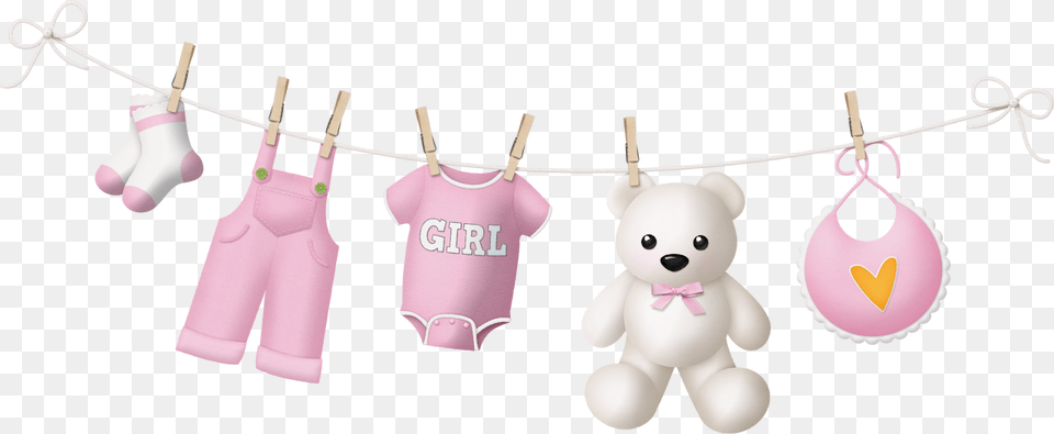 Baby Clothes Cartoon Baby Shower, Teddy Bear, Toy, Clothing, Glove Free Png Download