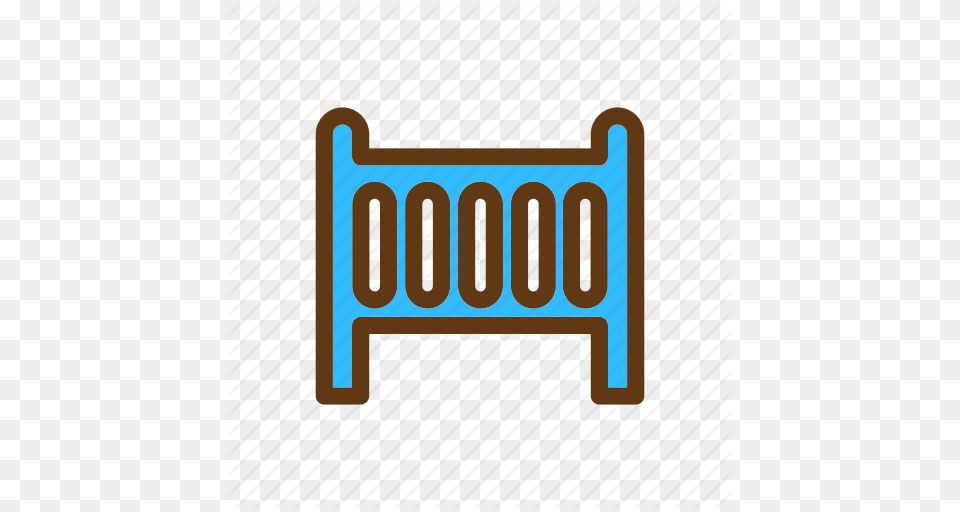 Baby Color Crib Icon, Furniture, Bed, Fence Free Png Download