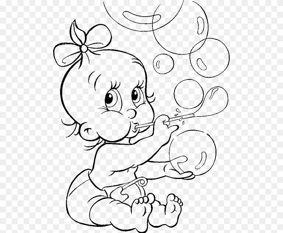 Baby Coloring Pages, Art, Person, Cutlery, Drawing Free Png Download
