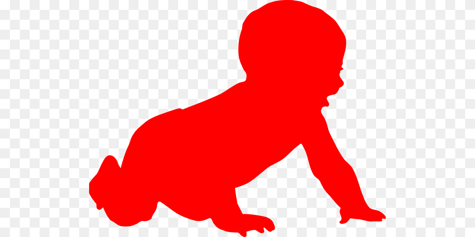 Baby Crawling Clipart Black And White, Person Free Png Download