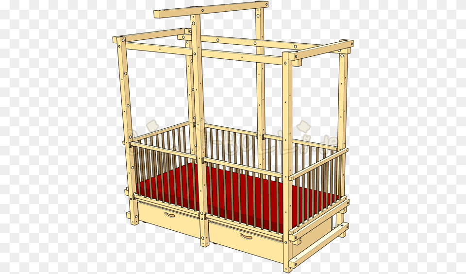 Baby Crib Bunk Bed, Furniture, Infant Bed Free Png