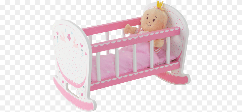 Baby Crib Doll In A Cot Clipart, Furniture, Infant Bed, Bed, Cradle Free Transparent Png