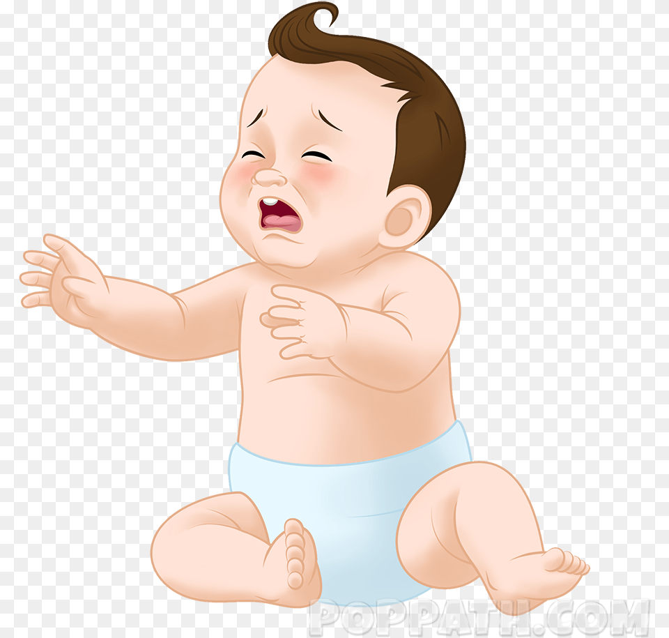 Baby Crying, Person, Face, Head, Photography Png Image