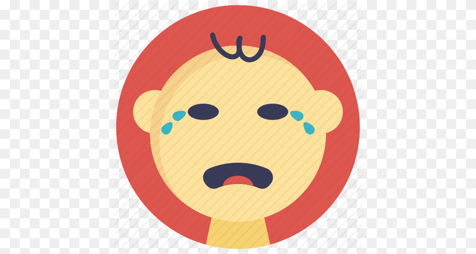 Baby Crying Baby In Tears Baby Sad Face Sad Baby Weeping Baby Icon, Disk Free Png