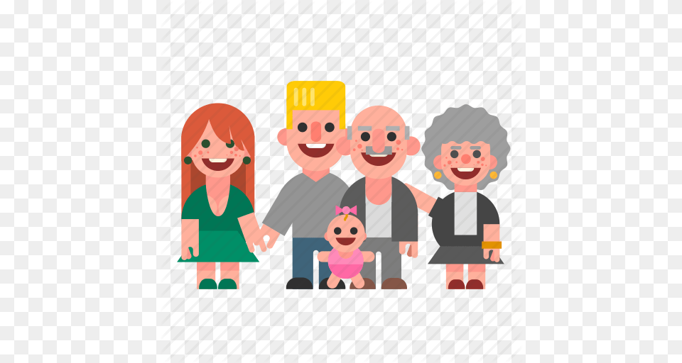 Baby Dad Family Grandma Grandpa Mom White Icon, Person, Photography, Face, Head Free Transparent Png