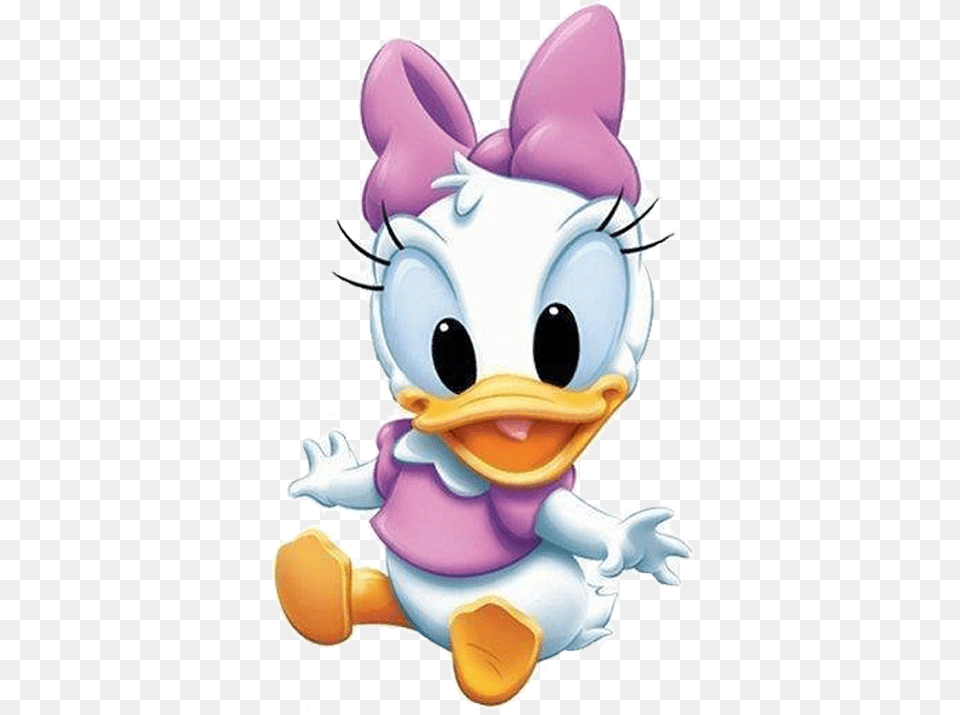 Baby Daisy From Mickey Mouse Baby Daisy Duck And Minnie Mouse, Plush, Toy, Purple, Person Free Png Download
